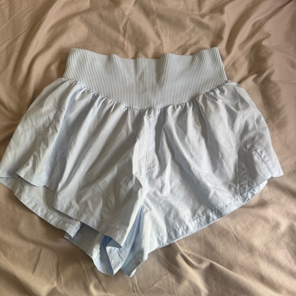 FP Movement by Free People Light Blue Layered Athletic Shorts